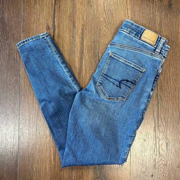 American Eagle curvy hi-rise jegging SZ 4 - Picture 1 of 6